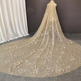 Voile de Mariée Champagne Brillant
