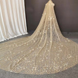 Voile de Mariée Champagne Brillant