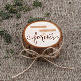 Boite à alliances en bois brut