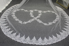 Voile de Mariage Blanc 400 cm