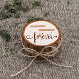 Boite à alliances en bois brut