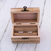 Boite a Alliances en Bois Ancien