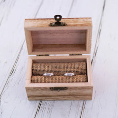 Boite a Alliances en Bois Ancien