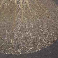 Voile de Mariée Champagne Brillant