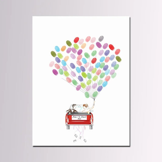 Arbre à empreinte mariage - Jeune Mariée