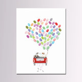 Arbre à empreinte mariage - Jeune Mariée