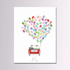 Arbre à empreinte mariage - Jeune Mariée