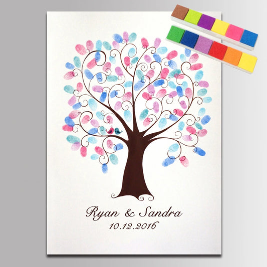 Arbre à empreinte mariage - Arbre