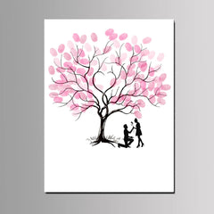 Arbre à empreinte mariage - Déclaration d'amour