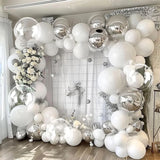 Kit Arche de Ballon - Blanc et Argenté