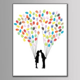 Arbre à empreinte mariage - Amour