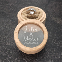 Boite à Alliances en Bois Personnalisée