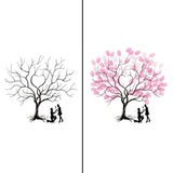 Arbre à empreinte mariage - Déclaration d'amour