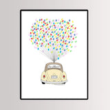 Arbre à empreinte mariage - Voiture