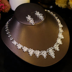 Parure Collier Boucle D'oreille Mariage