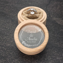Boite à Alliances en Bois Personnalisée