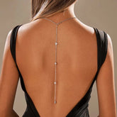 Collier de dos argenté étincelant