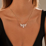 Collier de dos argenté étincelant