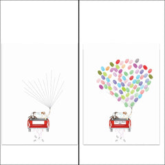 Arbre à empreinte mariage - Jeune Mariée