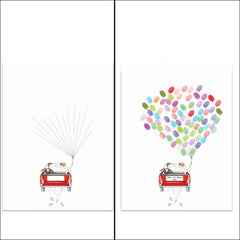 Arbre à empreinte mariage - Jeune Mariée - vue 2