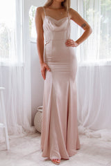 Robe De Mariée Satin Champagne