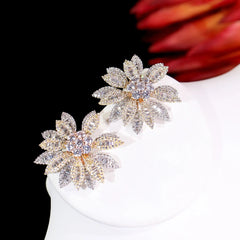 Boucle d'Oreilles Flocon de Neige - vue 2