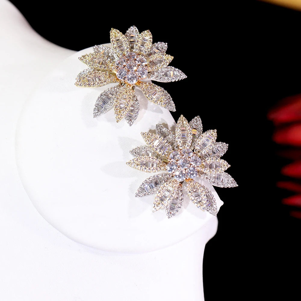 Boucle d'Oreilles Flocon de Neige - vue 3