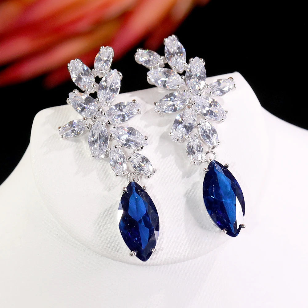Boucle D'oreilles Goutte D'eau Mariage - vue 2