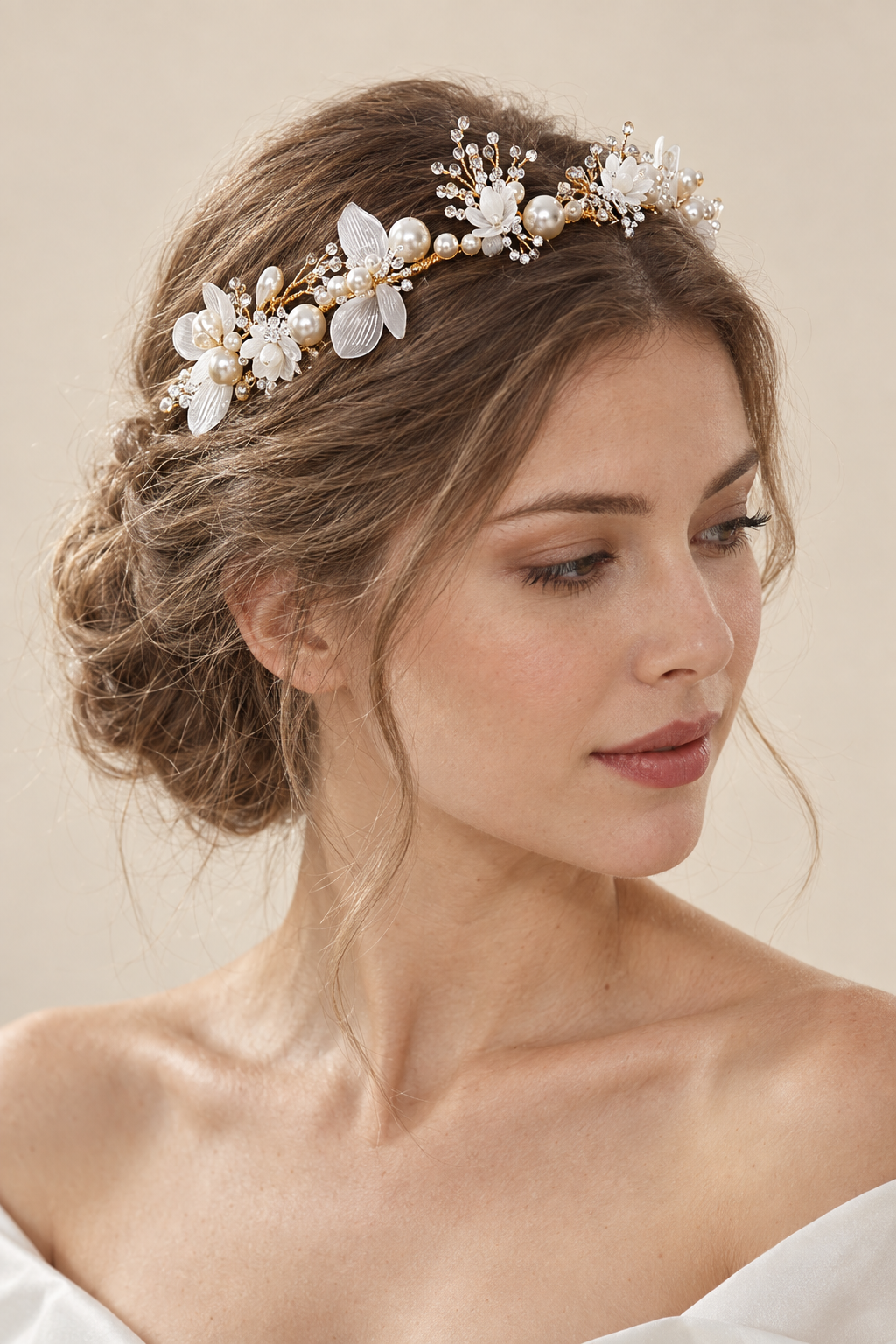 Couronne de fleur Fille porté