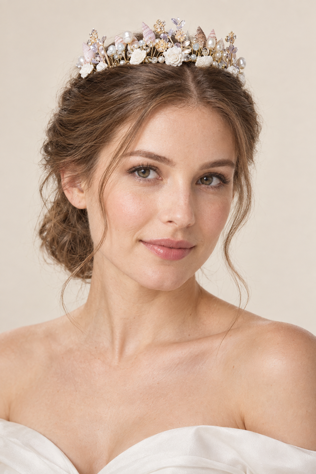 Couronne de fleur Jeune fille porté