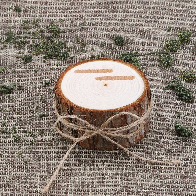 Boite à alliances en bois brut - vue 13
