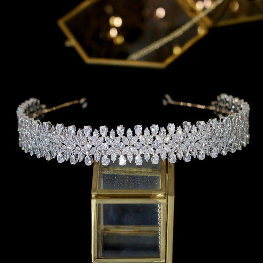 Headband Cheveux Mi-Long Mariage - vue 1