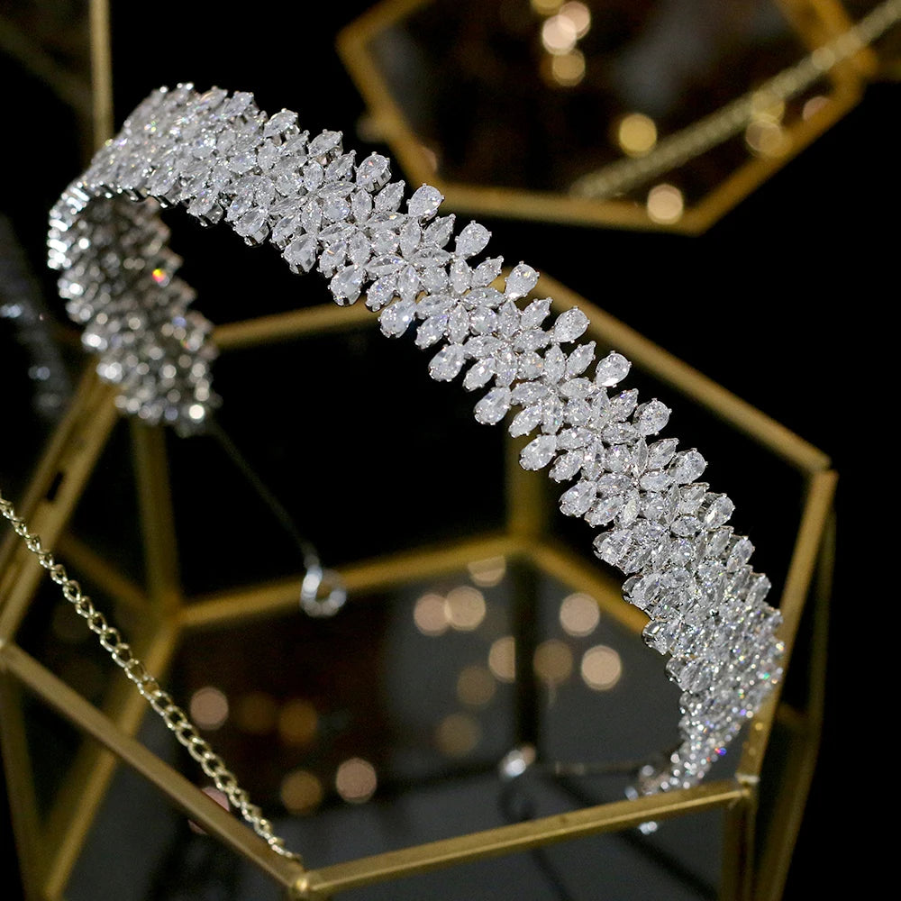 Headband Cheveux Mi-Long Mariage - vue 3