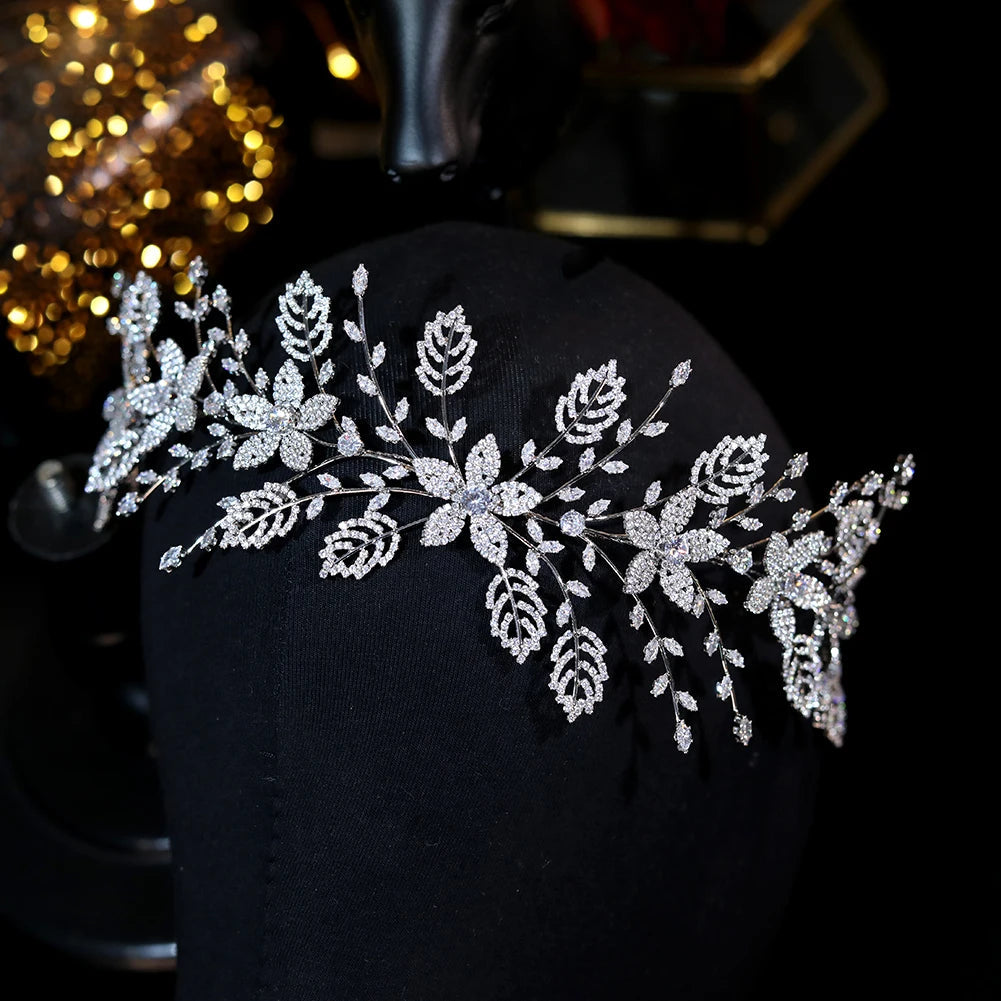 Headband Justine porté par une mariée