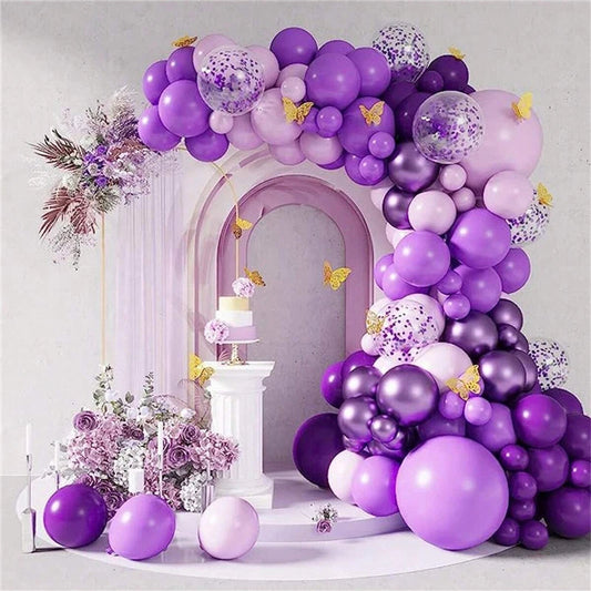 Kit Arche de Ballon - Violet - vue 1