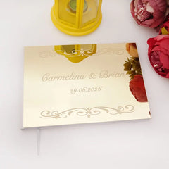Livre d'Or Mariage Doré Luxe