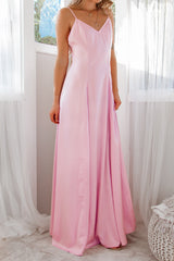 Robe De Mariée Satin Col V