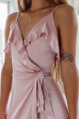 Robe Satin Fluide Cortège Chic