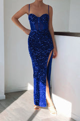 Robe De Cérémonie Velours Céleste - vue 5