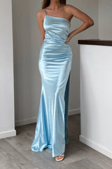 Robe De Mariée Asymétrique En Satin Elise - vue 4