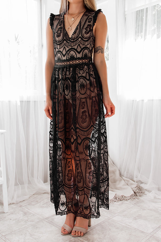 Robe De Mariée Bohème En Dentelle - vue 6