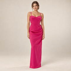 Robe De Mariée Bustier Satinée portée