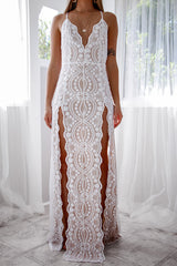 Robe De Mariée Fendue Scintillante - vue 3
