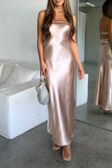 Robe De Mariée Satin Dos Nu Queenie - vue 1