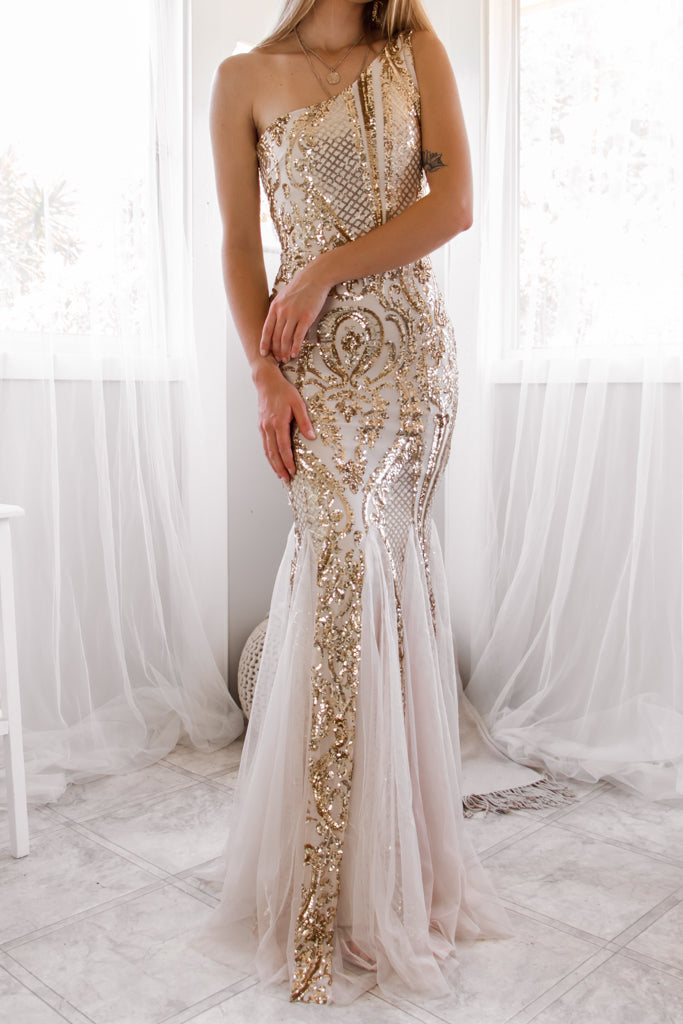 Robe De Mariée Sirène Asymétrique Pailletée - vue 11
