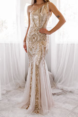 Robe De Mariée Sirène Asymétrique Pailletée - vue 6