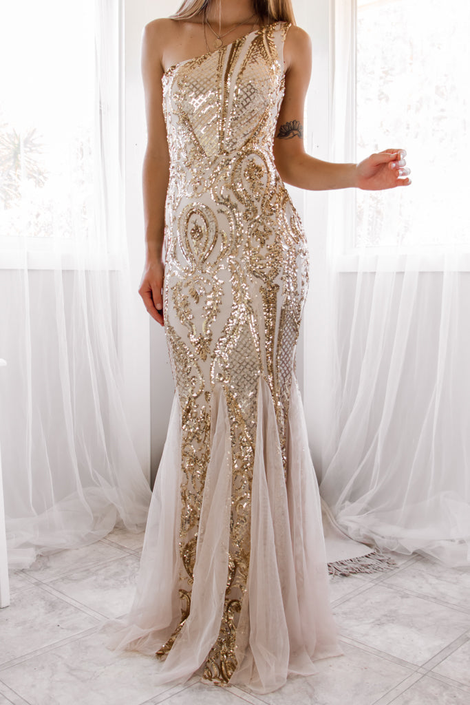 Robe De Mariée Sirène Asymétrique Pailletée - vue 9