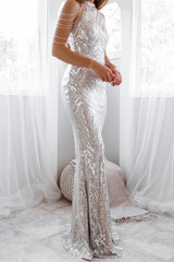 Robe de mariée sirène pailletée - vue 11