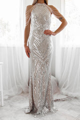 Robe de mariée sirène pailletée - vue 14