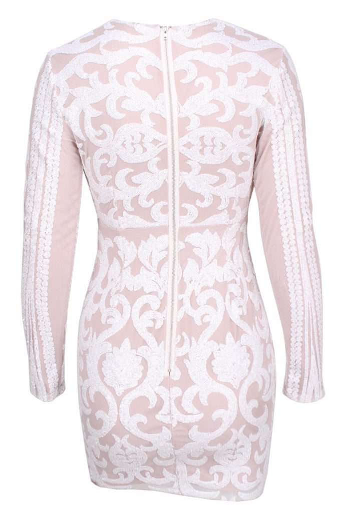 Robe De Soirée Sirène À Sequins - vue 8
